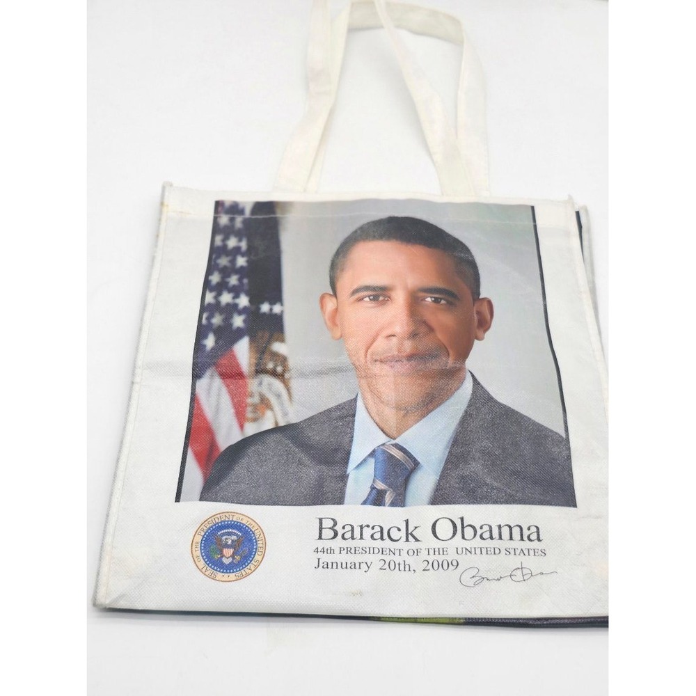 Unisex OS Multicolor Barack Obama 2009 Inauguration Shopping Grocery Bag
